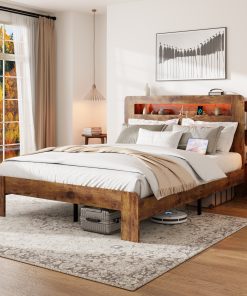 King Size Bed Frame With Large Under Bed Storage