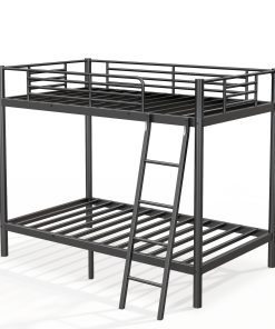 Metal Twin Over Twin Size Bunk Bed