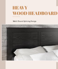 King Size Wood Platform Bed