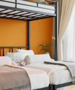 Metal Twin Over Twin Over Twin Bunk Bed