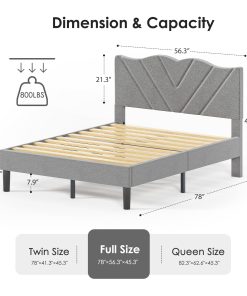 Full Size Modern Platform Bed Frame