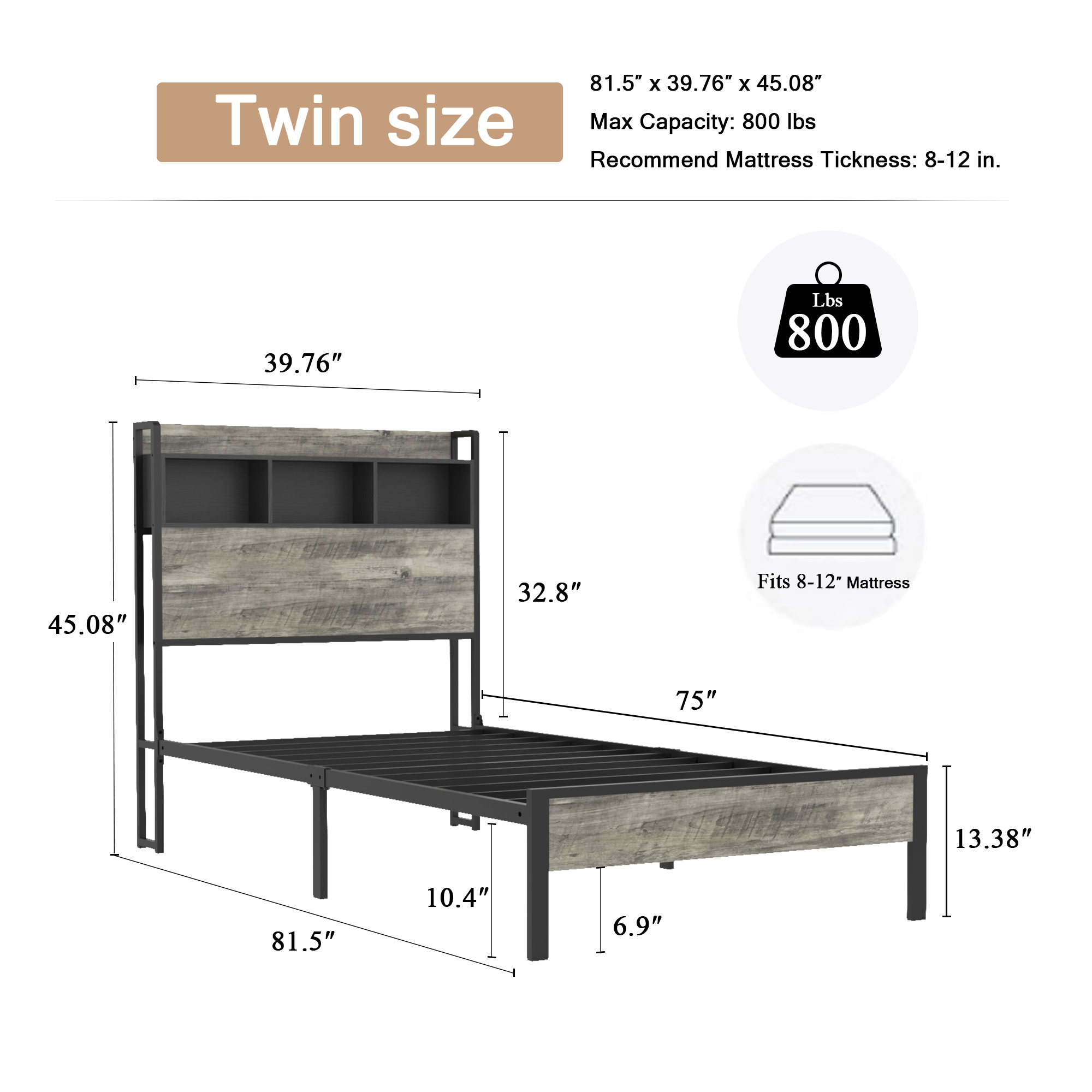 Single Twin Bed Frame