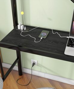 Twin Metal Loft Bed with Desk