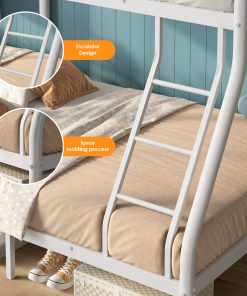 Metal Twin Over Full Size Bunk Bed