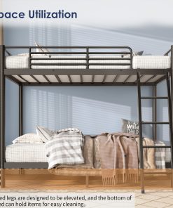 Metal Twin Over Twin Size Bunk Bed