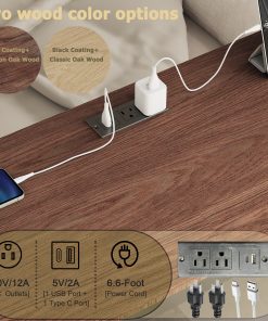 Ethan Full Over Twin Bunk Bed with Desk, Charging Station and Storage Shelves