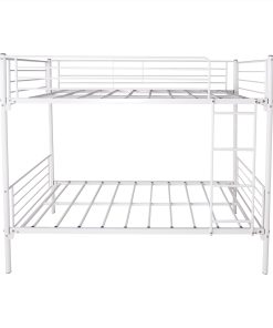 Twin over Twin Bunk Bed With Metal Frame