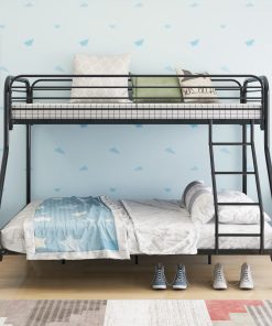 Heavy Duty Twin-Over-Full Metal Bunk Bed