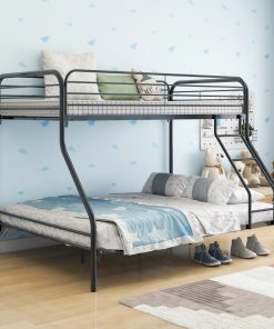 Heavy Duty Twin-Over-Full Metal Bunk Bed