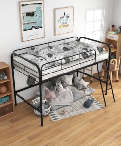 Metal Twin Size High Loft Bed