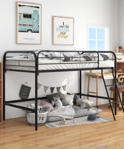 Metal Twin Size High Loft Bed