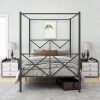 Metal Full Size Canopy Bed Frame