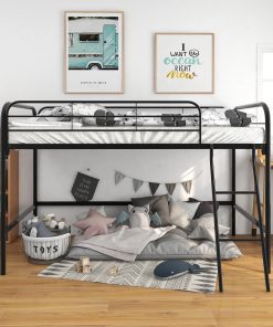 Metal Twin Size High Loft Bed