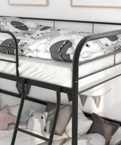 Metal Twin Size High Loft Bed