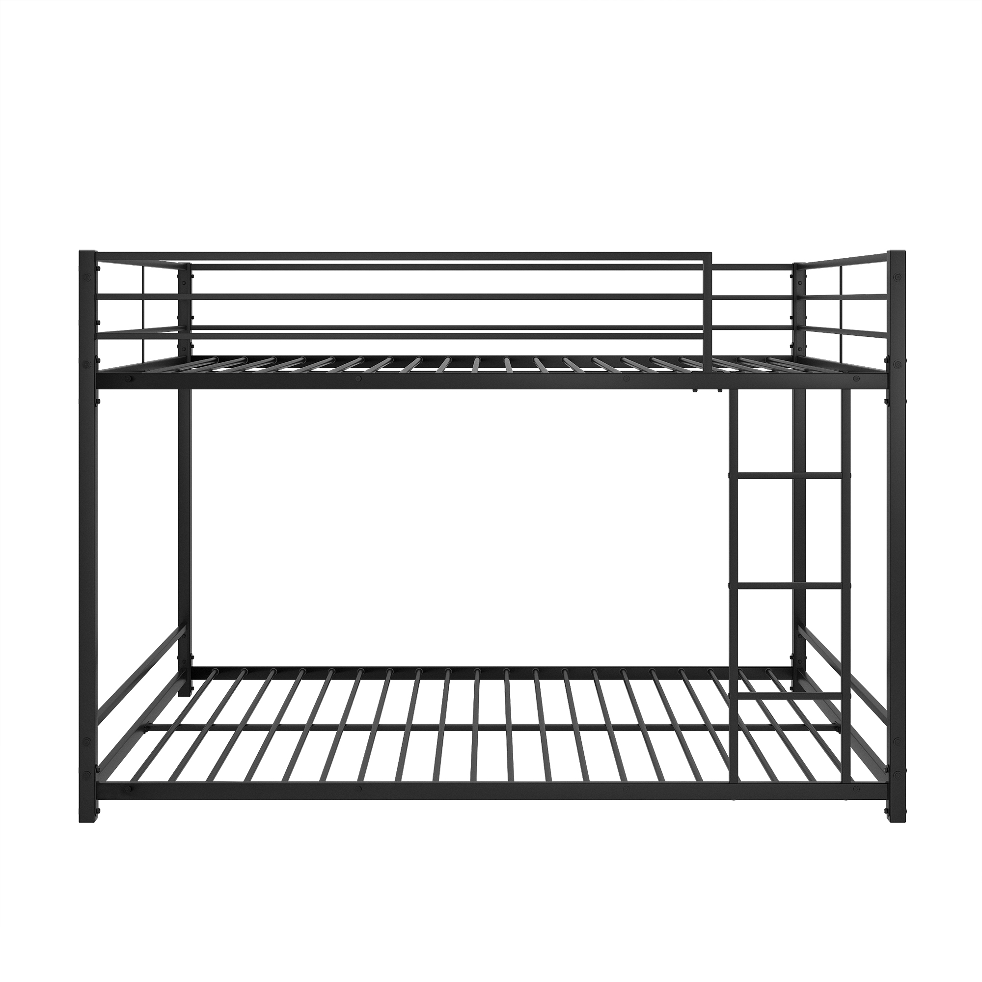 Full Over Full Metal Bunk Bed with Safety Guard Rails