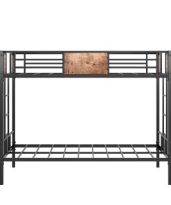 Twin Over Twin Size Metal Bunk Bed