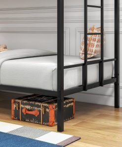 Twin Over Twin Size Metal Bunk Bed