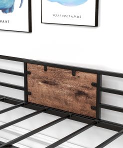 Twin Over Twin Size Metal Bunk Bed