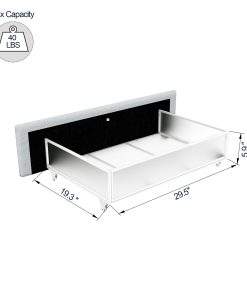 Queen Size Ivory Boucle Upholstered Platform Bed