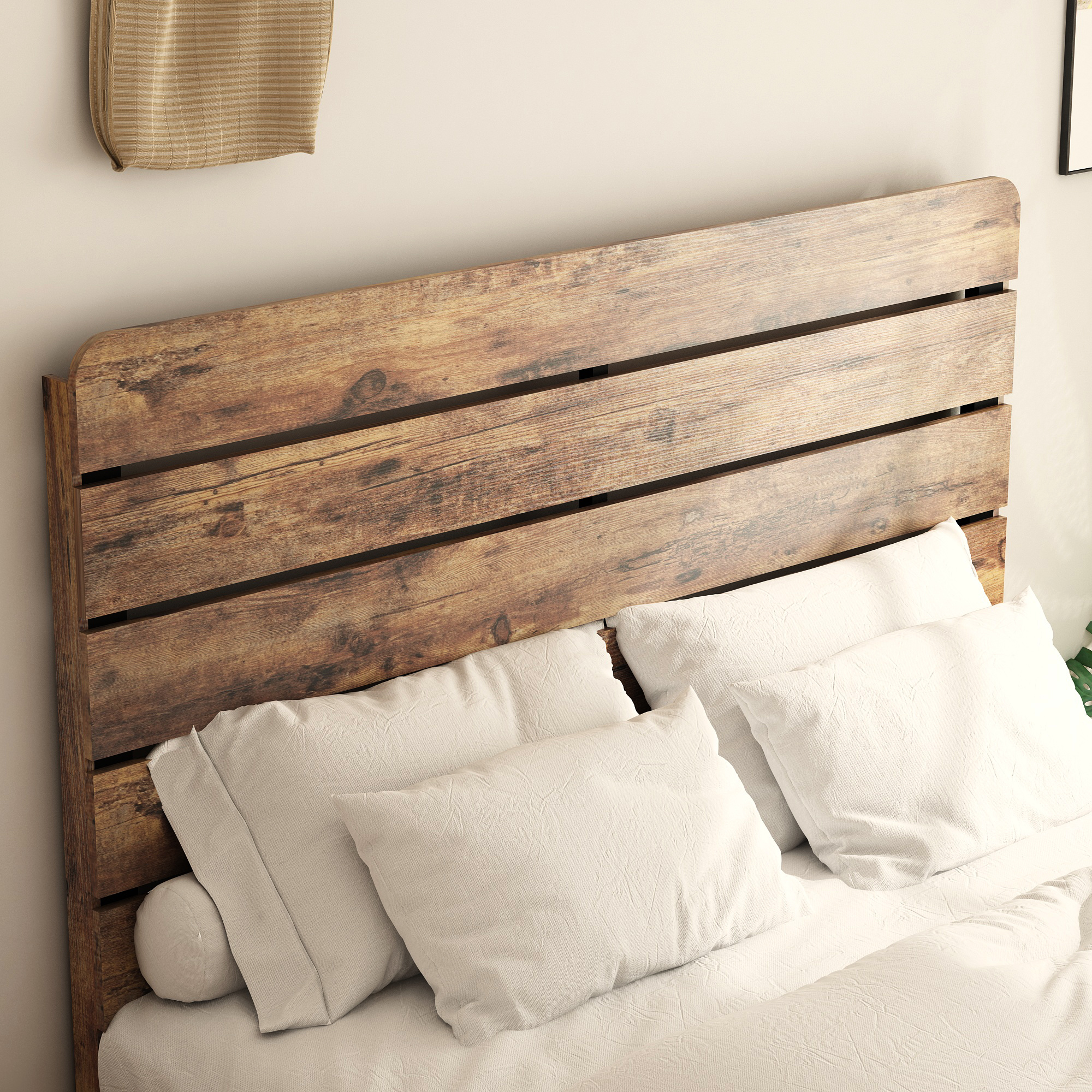 King Size Wood Platform Bed Frame