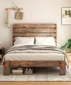 King Size Wood Platform Bed Frame
