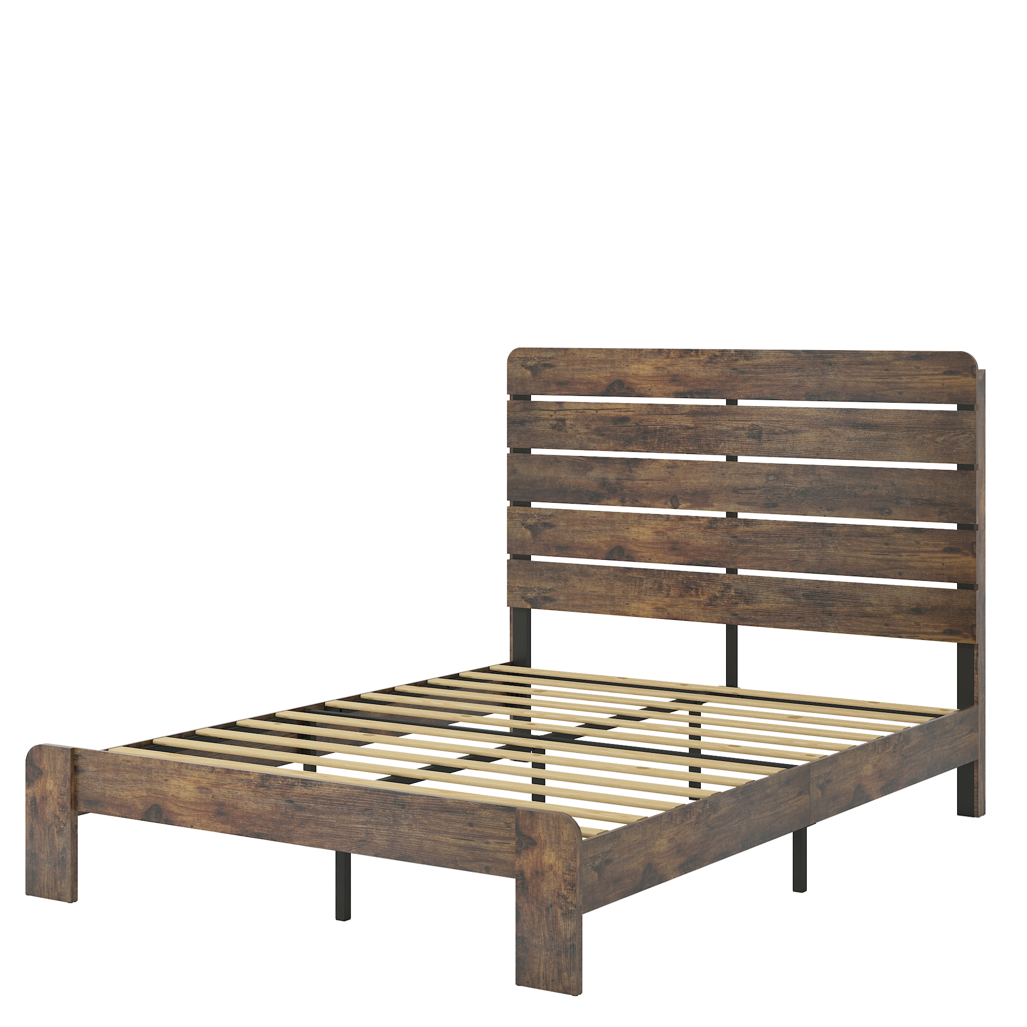 King Size Wood Platform Bed Frame