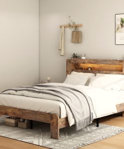 King Size Bed Frame with Large Under Bed Storage