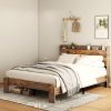 Wood Full Size Platform Bed Frame With Storage