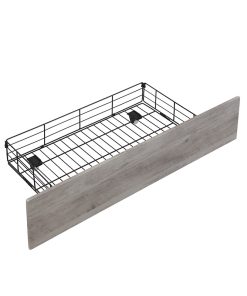 Full Size Platform Bed with Storage Headboard