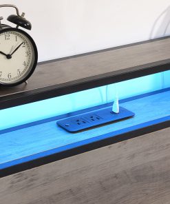 Full Size Platform Bed with Storage Headboard