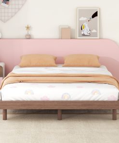 Modern Design Full Floating Platform Bed Frame