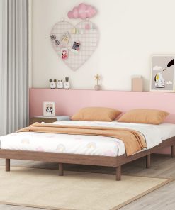 Modern Design Full Floating Platform Bed Frame