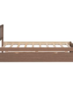 Modern Design Wooden Twin Size Platform Bed Frame with Trundle