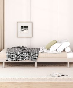 Modern Design Twin Size Floating Platform Bed Frame