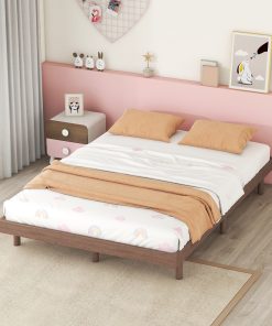 Modern Design Full Floating Platform Bed Frame