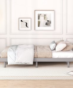 Modern Design Queen Floating Platform Bed Frame