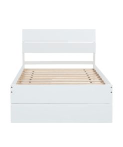 Modern Twin Bed Frame With 2 Drawers