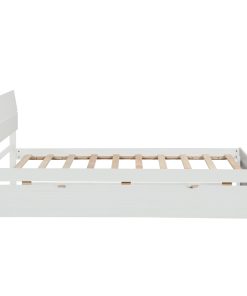 Modern Twin Bed Frame With Twin Trundle