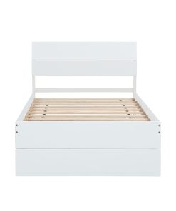 Modern Twin Bed Frame With Twin Trundle