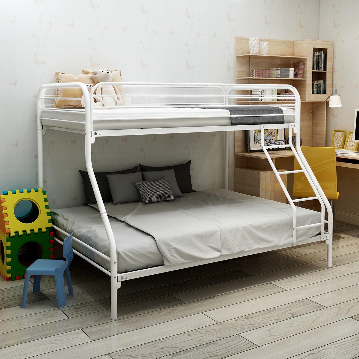 Twin-Over-Full Metal Bunk Bed
