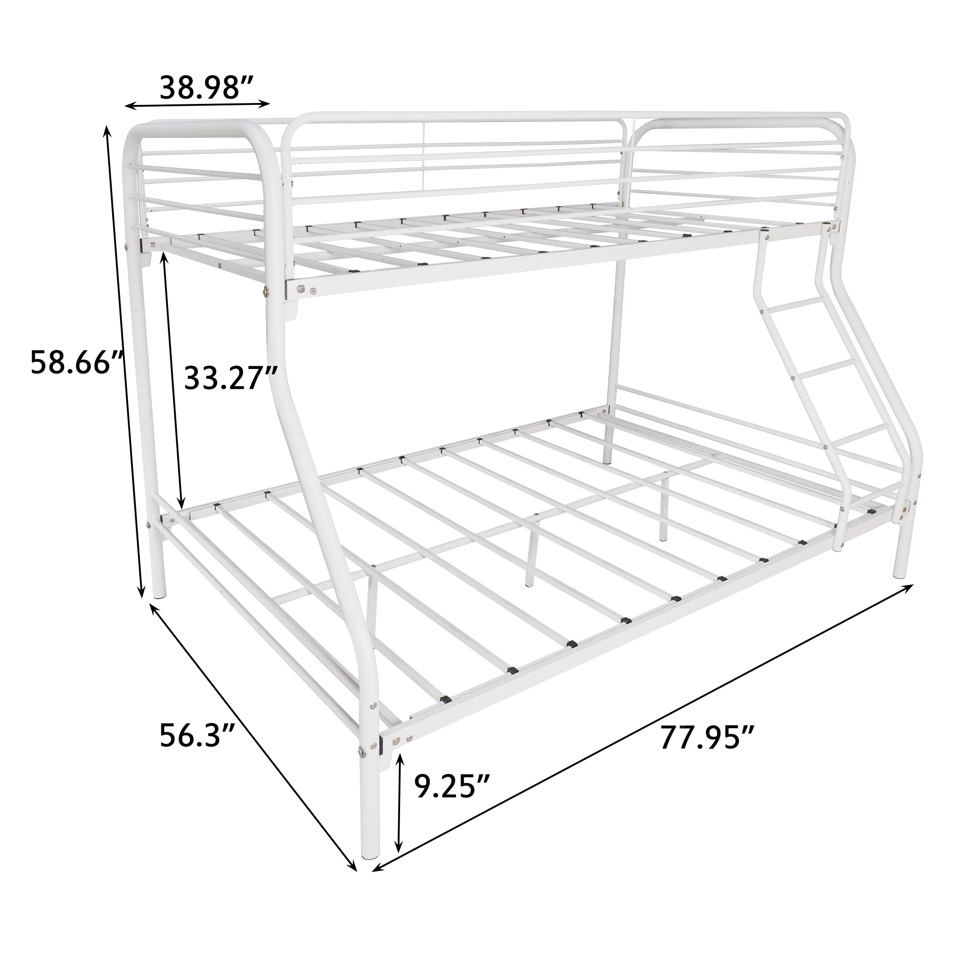 Twin-Over-Full Metal Bunk Bed