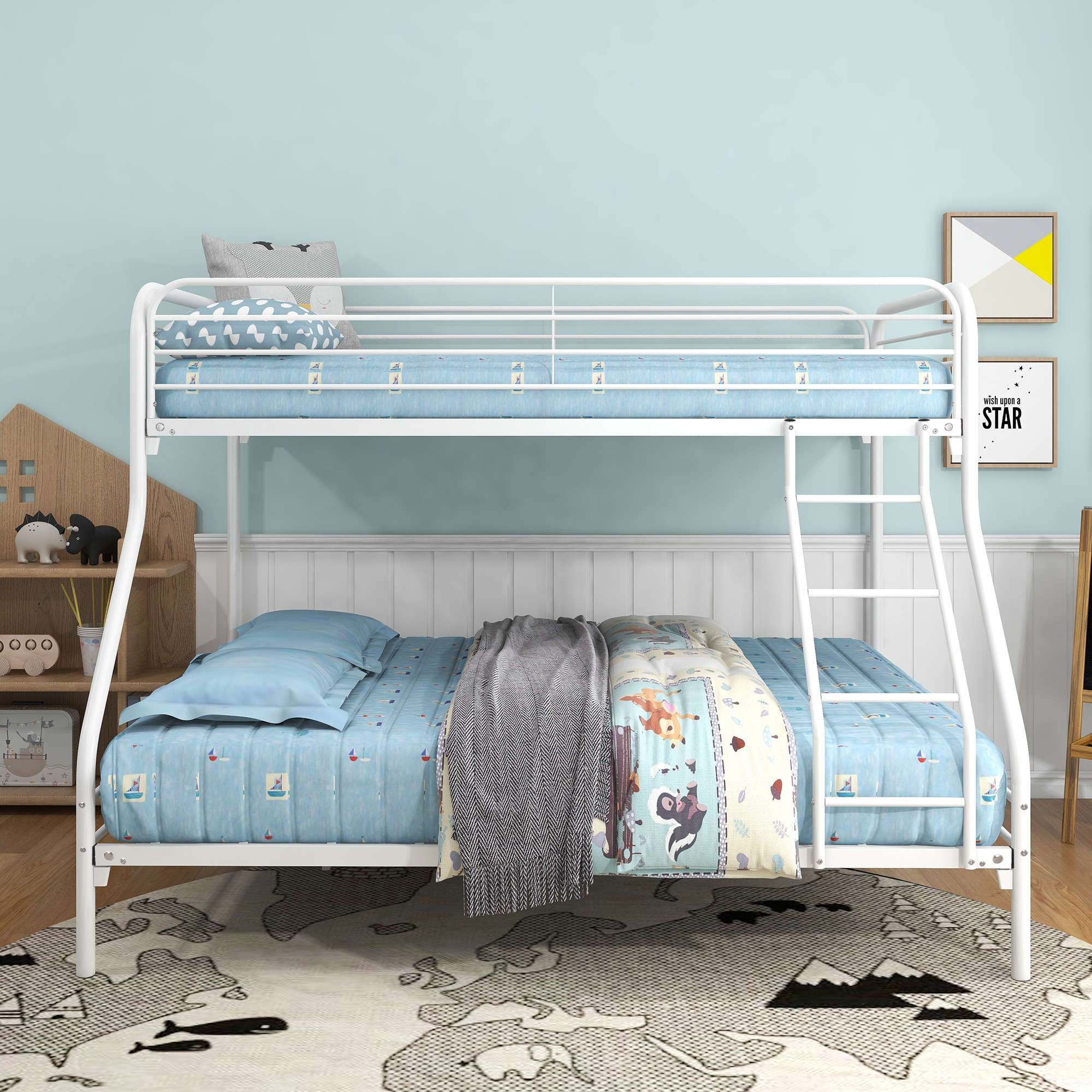 Twin-Over-Full Metal Bunk Bed