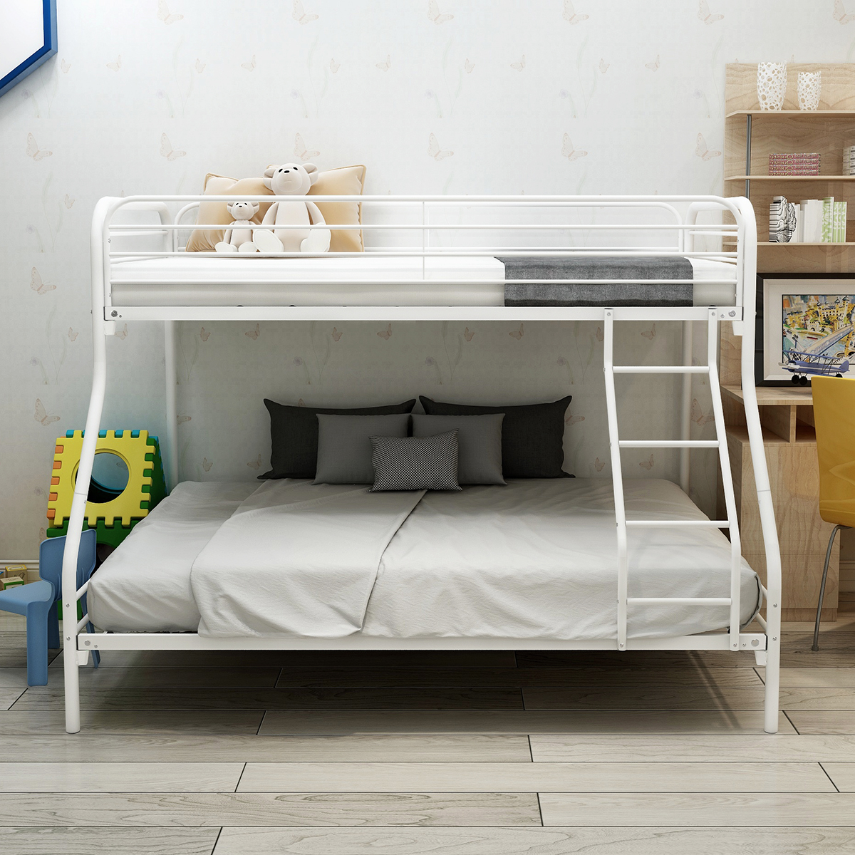Twin-Over-Full Metal Bunk Bed