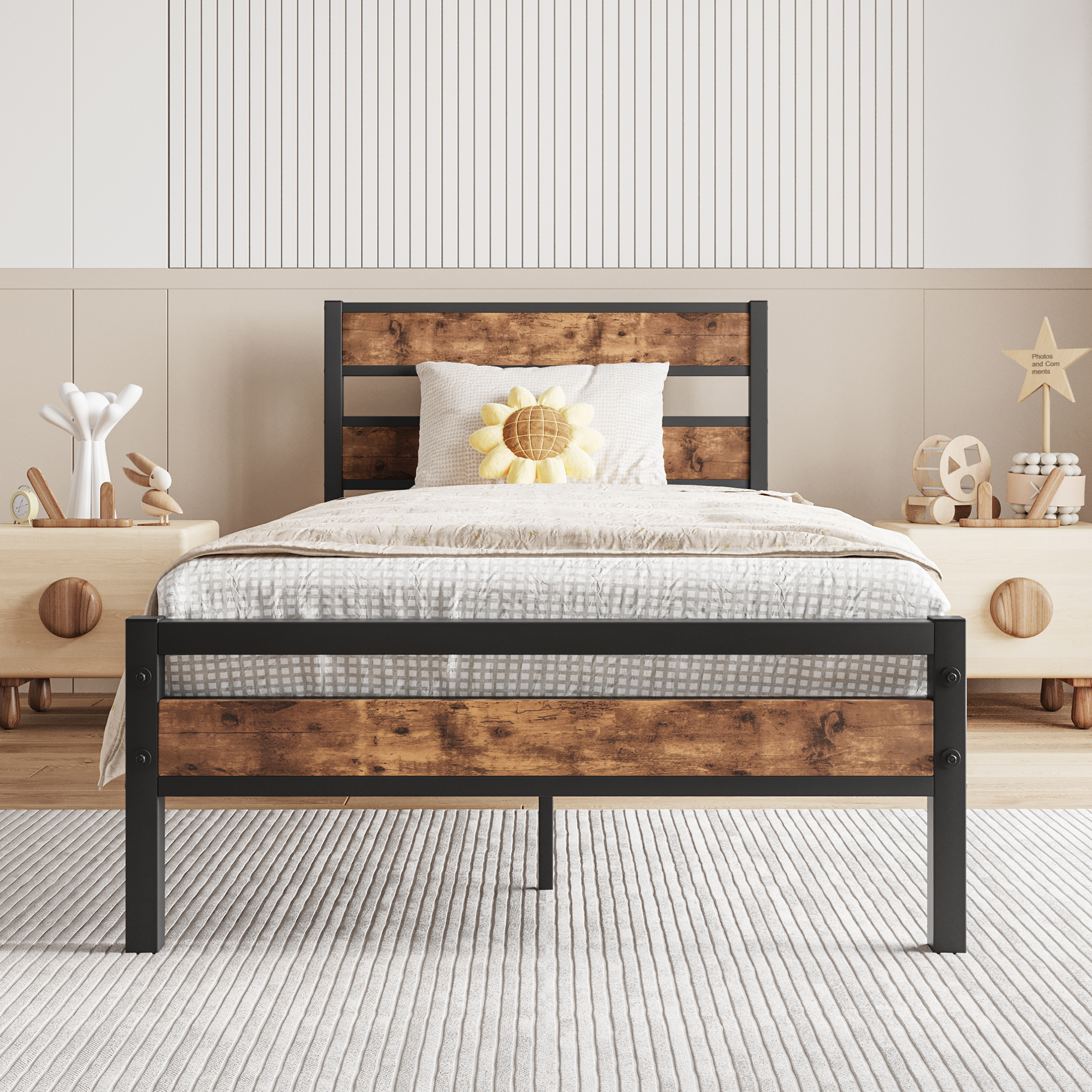 Twin Size Platform Bed Frame