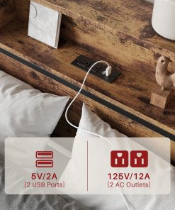 Solid Queen Size Platform Bed with 4 Drawers