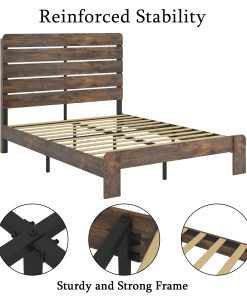 King Size Wood Platform Bed Frame