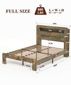 Wood Platform Bed Frame With Storage