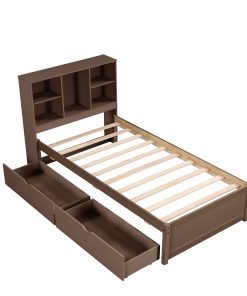 Twin Size Bed Frame With Built-in USB Port