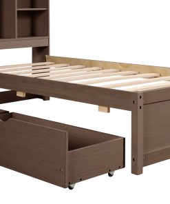 Twin Size Bed Frame With Built-in USB Port