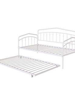 Fox Twin Daybed With Twin Trundle, White
